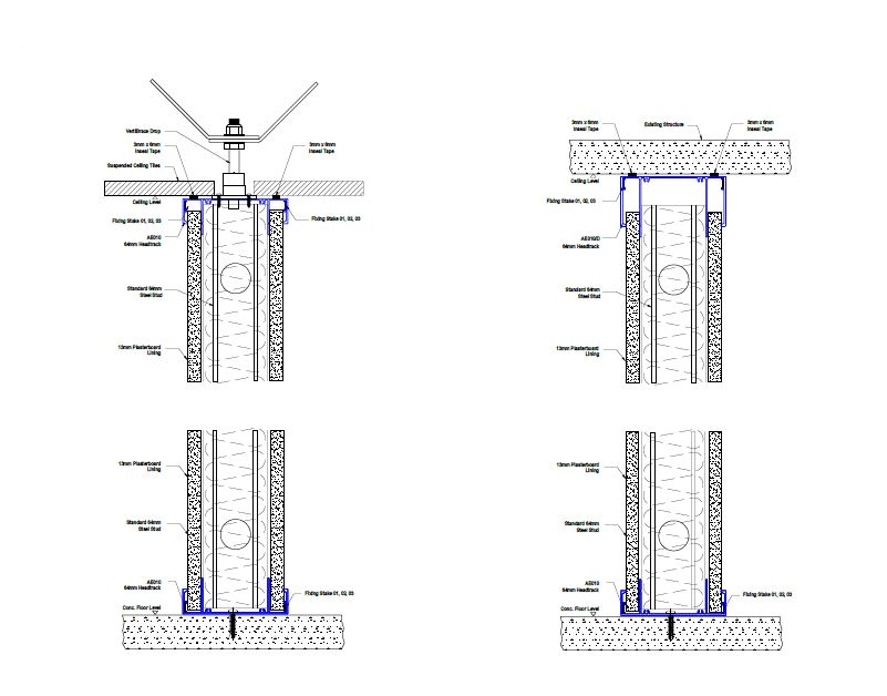 E64-04 Standard 64mm Wall Section